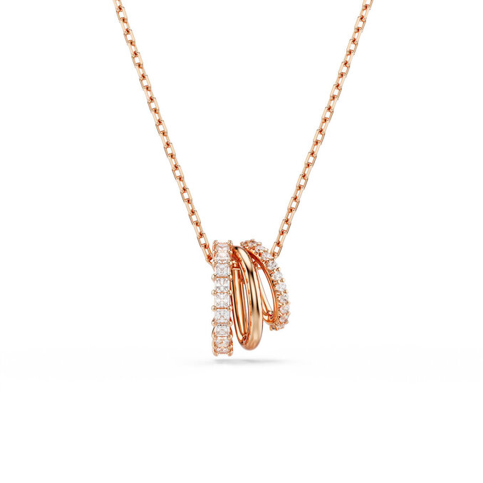 SWAROVSKI 施華洛世奇 鏈墜 鍍玫瑰金色